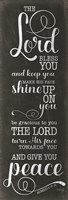 Framed May the Lord Bless You (black)