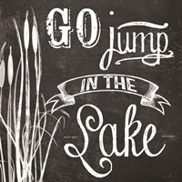 Framed 'Go Jump in the Lake' border=