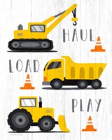 Framed 'Haul, Load, Play' border=