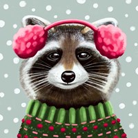 Framed 'Cute Raccoon' border=