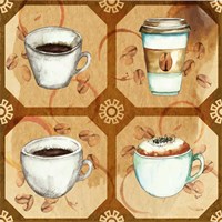 Framed Coffee Frenzy Pattern II
