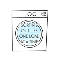 Framed 'Laundry Time' border=