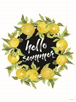 Framed Hello Summer Lemons