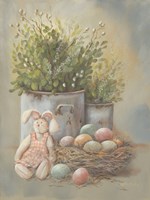 Framed Rustic Easter Vignette