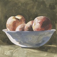 Framed Bowl of Peaches I