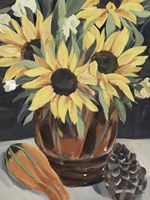 Framed Sunflower Vase II