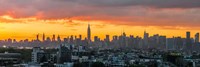 Framed Manhattan Skyline from Brooklyn