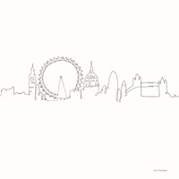 Framed 'One Line London' border=