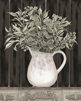 Framed Sage Greenery in a Pitcher