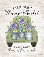 Framed Flower Market - Hyacinths