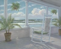 Framed 'Coastal Porch I' border=