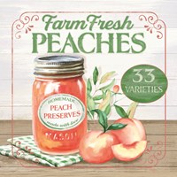 Framed Farm Fresh Peaches