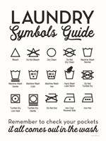 Framed Laundry Symbols Guide