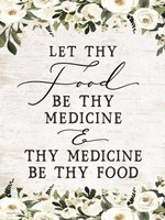 Framed Let Thy Food by Thy Medicine