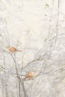 Framed Birds in Trees II Brown