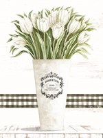 Framed White Tulips