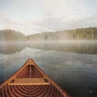 Framed 'Calm Waters Canoe I' border=