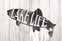 Framed Lake Life Sign