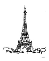 Framed Eiffel Tower Sketch