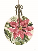Framed Poinsettia Ornament