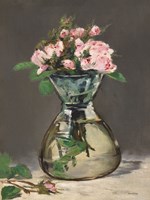 Framed Watercolor Pink Roses