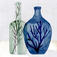 Framed Sea Glass Vase I