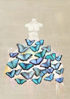 Framed Dress of Butterflies II