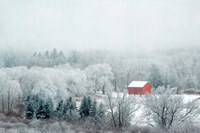 Framed Red Barn