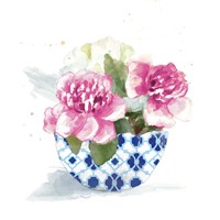 Framed Peonies In A Bowl I