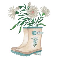Framed Floral Rain Boots