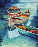 Framed Docked Rowboats I