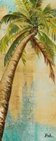 Framed Beach Palm Panel II