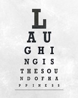 Framed Eye Chart Typography II