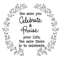 Framed Celebrate And Praise