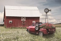 Framed Little Red Barn