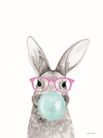 Framed Bubble Gum Bunny