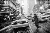Framed New York in Blizzard