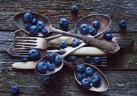 Framed Spoons & Blueberry