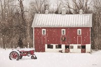 Framed Lickdale Farm in Winter