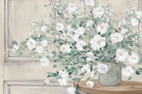 Framed White Bouquet Neutral