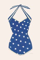 Framed Retro Swimwear II Navy