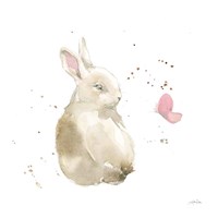 Framed 'Dreaming Bunny II' border=