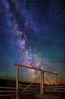 Framed Ranch Gate Milky Way