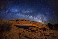 Framed Milky Way Mesa Arch