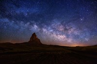 Framed Milky Way over Agathla Peak