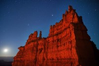 Framed Moonrise Fortress Bryce Canyon