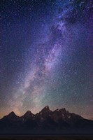 Framed Stars over Tetons 5114