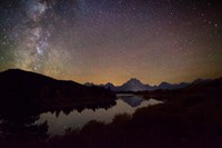 Framed Stars over Tetons at Oxbow