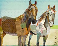 Framed Two Horses