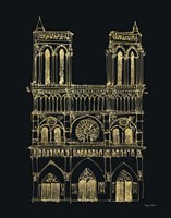 Framed Notre Dame Sketch